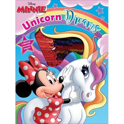 Disney Minnie Mouse: Unicorn Dreams - (Reversible Sequins) by  Maggie Fischer (Board Book)