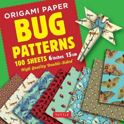 Origami Paper 100 Sheets Bug Patterns 6 (15 CM) - by  Tuttle Publishing (Loose-Leaf)