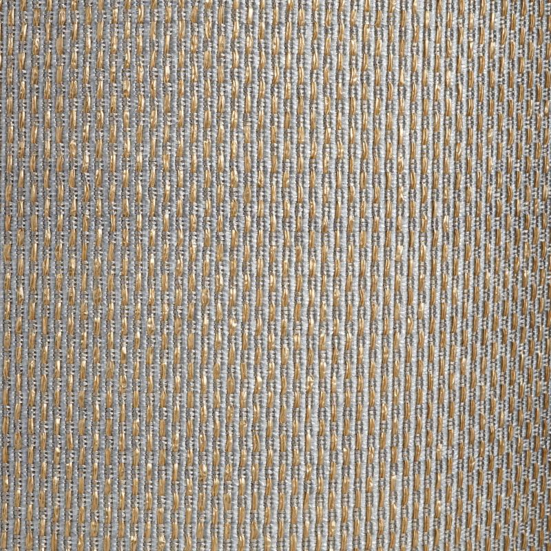 Springcrest Gray and Gold Plastic Weave Medium Drum Lamp Shade 15" Top x 15" Bottom x 11" High (Spider) Replacement with Harp and Finial, 3 of 8