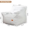 Hooseng Bean Bag Chair with Filler, Big Floor Sofa with Tufted Soft Armrests & Side Pocket, Premium Lazy Sofa for Adults, Living room, Bedroom, Dorm - 4 of 4