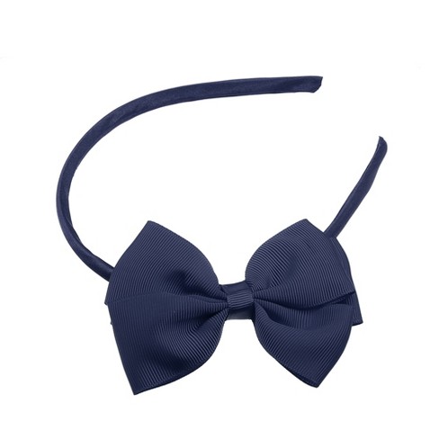 Navy blue hot sale headband with bow