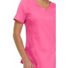 Medichic Scrubs Women's V-Neck Notch Fashion Stretch Scrub Top with Two Pockets, Flex Easy Care Fabric - 4 of 4