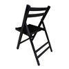 Cesicia Slatted Wood Folding Chair, 4Pcs Patio Accent Chair - 4 of 4