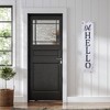 Northlight 36" Floral "Oh Hello" Wooden Porch Board Sign Decoration - 3 of 4