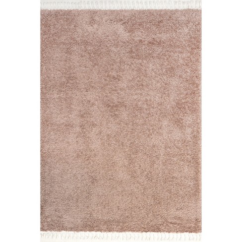 DEERLUX 52 in. x 52 in. Square Natural Beige/Cream Solid Color 100