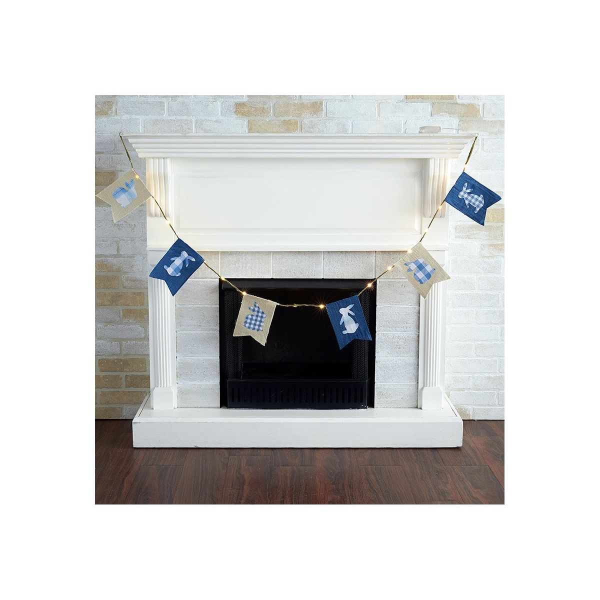 The Lakeside Collection Blue and White Plaid Easter Collection - - thumbnail 3