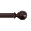 Mix and Match Wood Ball Finials in Ant. Mahogany for 1-3/8 Wood Rod Pole 2ct - 3 of 4