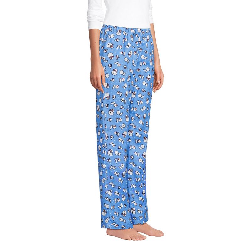 Lands' End Women's Print Flannel Pajama Pants, 4 of 5