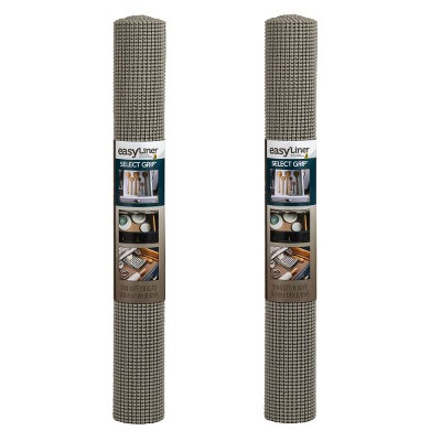 Duck EasyLiner Select Grip Non-Adhesive Shelf and Drawer Liner, Gray