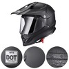 AHR H-VEN35 Dual Sport Full Face Motorcycle Helmet Motocross Offroad Bike w/ Sun Visor - 2 of 4