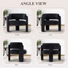 Barrel Living Room Accent Chair, Upholstered Modern Side Armchair for Home, Bedroom - 4 of 4