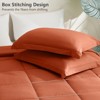 BAGOKIE 2/3 Pieces Comforter Set Box Stitched Bed Set for All Seasons - 3 of 4