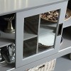 NicBex Buffet Cabinet with Storage, 4-Door Sideboard Cabinet with Adjustable Shelf for Kitchen,Dining Room,Hallway - 4 of 4