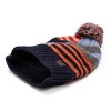MUK LUKS Women's Color Block Hat, Navy Multi, OS - 3 of 3