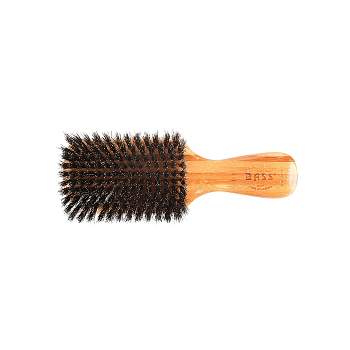 Bass Brushes Men's Hair Brush Wave Brush with 100% Pure Premium Natural Boar Bristle SOFT  Pure Bamboo Handle Classic Club/Wave Style