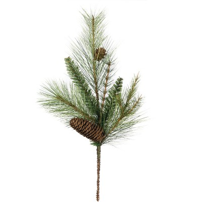 Sullivans Artificial Mixed Pine with Cones Pick 17"H Green