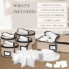China Storage Containers 5-Piece Set Moving Boxes for Dinnerware, Glasses, Plates, and Saucers Sturdy Quilted Microfiber Dish Organizer with Dividers - 4 of 4