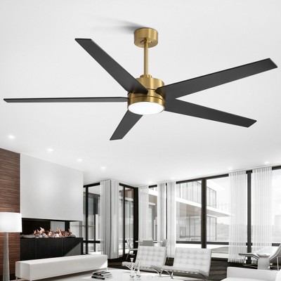 Airsurfer 65 Inch Ceiling Fan with Lights and Remote Reversible for Bedroom Patio Living Room Indoor Outdoor