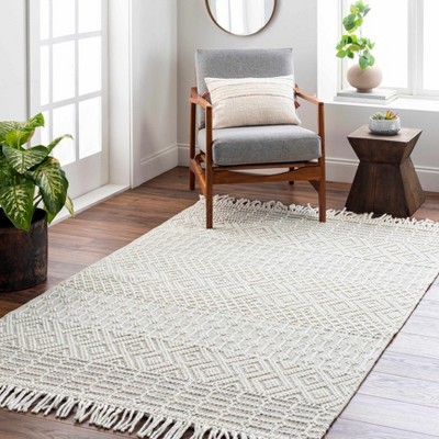 Hauteloom Rectangle Area Rug   Off White
