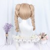 Unique Bargains Women's Curly Wigs 26" Beige with Wig Cap - 4 of 4