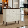 Hommoo Wood File Cabinet, 2-Drawer Filing Cabinet Storage Cabinet - 4 of 4