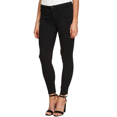 1.STATE Womens Frayed Skinny Fit Jeans