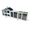 Gulches 111.5 Inch Gray Wooden Chicken Coop with Run and Nesting Box - 3 of 4