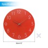 Unique Bargains Decorative Silent Non-Ticking Quartz Round Wall Clock - 2 of 3