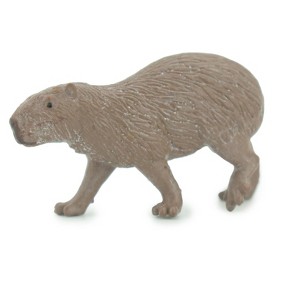 Collectible Wildlife Gifts | Capybara, Water pig, Capy, Hydrochoerus hydrochaeris, Hand Painted, Rubber Animal, Realistic Figure, Gift,  2"  SF36 B44 - 1 of 4