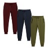 3 Pack Ultra Soft Womens Joggers with Zip Pockets - 3 of 4
