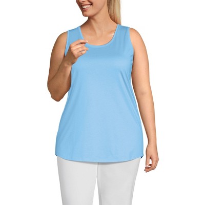 Lands' End Women's Supima Cotton Tunic Tank Top