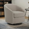 GDFStudio Edmond Modern Indoor Fabric Swivel Gliding Chair - 2 of 4