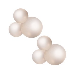 MINNIDIP Balloon Garland 3 Cluster 2pk in Champagne Pearl Pearlescent - 1 of 4