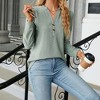 Coolmee Women's Long Sleeve Shirts Fall Tunic Tops Henley V Neck Blouses Dressy Casual Winter Trendy Clothes - 4 of 4