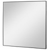 Uttermost Alexo Black Square Wall Mirror – 28.5"x28.5" Decorative Accent - 3 of 4