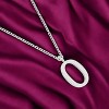Slickblue Personalized Stainless Steel Initial Necklace, 16" Chain with 2" Extender, Rose Gold/Silver, Choose Letter I-Z - 2 of 3