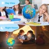 SUGIFT 13" LED World Globe with 720° Rotation – Educational Desk Globe with Chrome Base, Perfect Gift for Kids, Students & Office Decor - 2 of 4