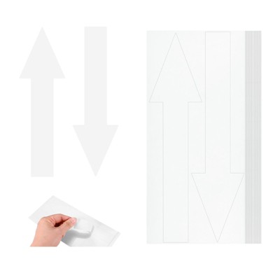 Unique Bargains PVC Self Adhesive Waterproof Office Marking Arrow Sticker 40 Pcs