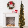 Santa's Workshop Inc. 84" Pencil Slim, 200 UL Lights - 2 of 3