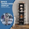 7 Tier Rotating Shoe Rack Tower 360° Revolving Free Standing Spinning Shoe Organizer, Vertical Shoes Rack Storage Round Carousel, Rotate Shoes Closet - 2 of 4
