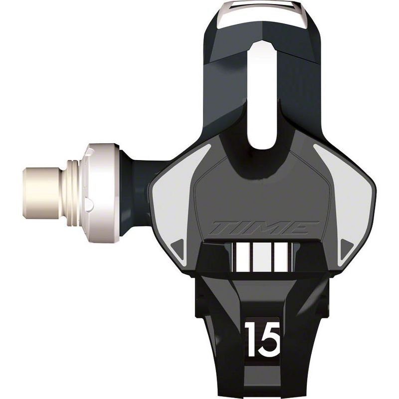 Time XPRO 15 Single Sided Clipless Pedals 9/16" Ti Body Carbon Body White/Black, 1 of 4