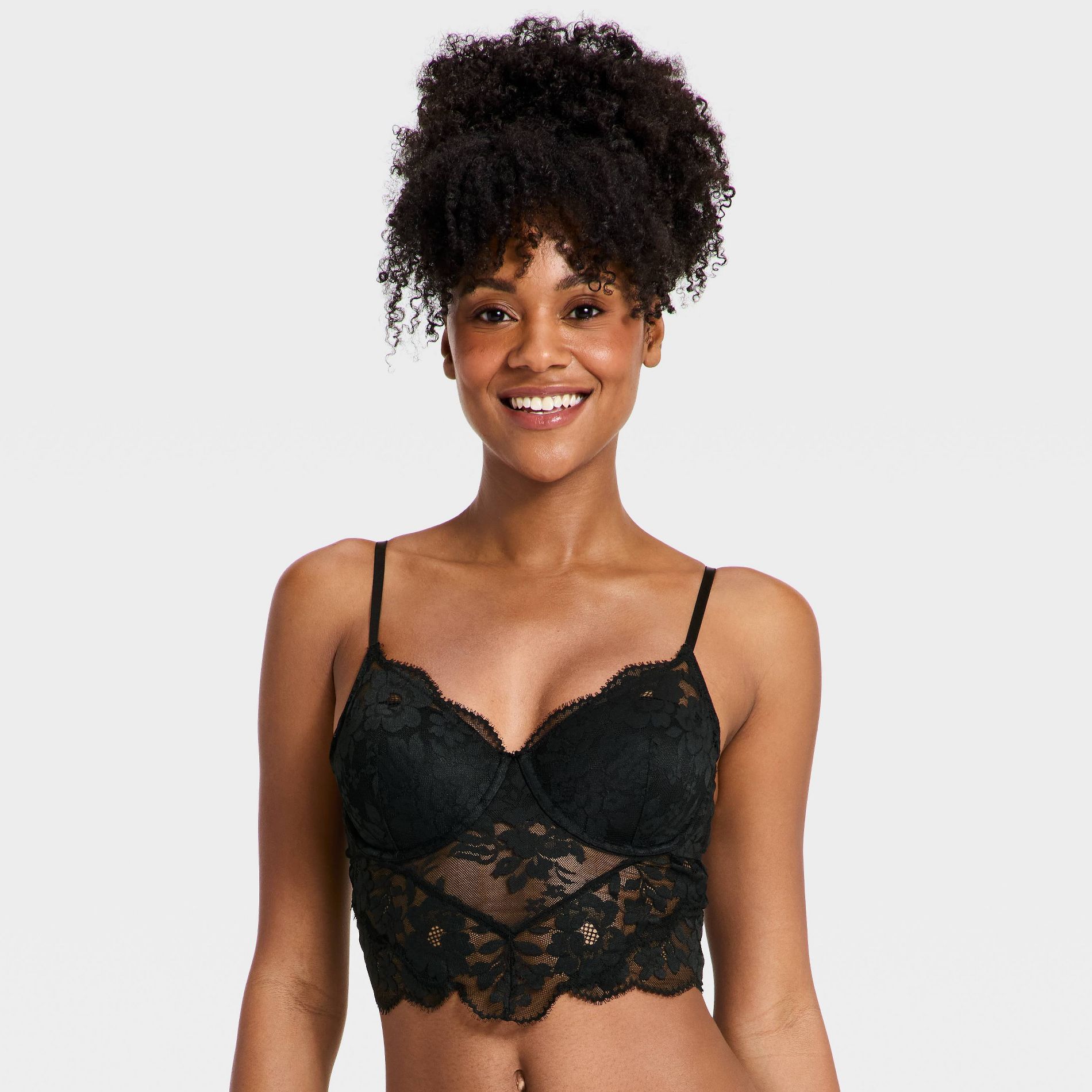 Women's Lightly Lined Lace Lingerie Bra Top - Auden™