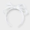 Girls' Chiffon Bow Headband - Cat & Jack™ White - image 2 of 3