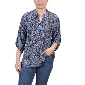 NY Collection Womens Pintuck Pullover Blouse - 1 of 1