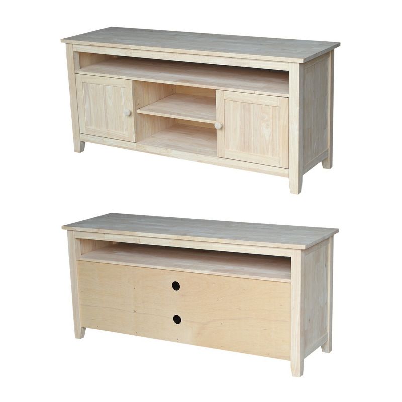 62" Entertainment TV Stand with 2 Doors - International Concepts, 4 of 15