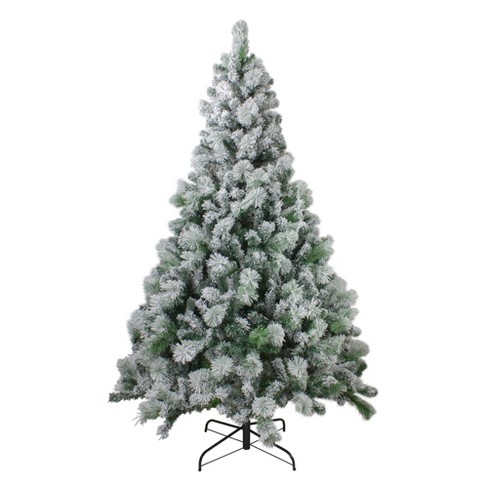 Northlight 6.5' Flocked Somerset Spruce Artificial Christmas Tree - Unlit - image 1 of 4