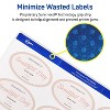 Avery Printable Blank Oval Labels, 2" x 3-1/3", Matte White, 200 Customizable Labels (22570) - 3 of 4