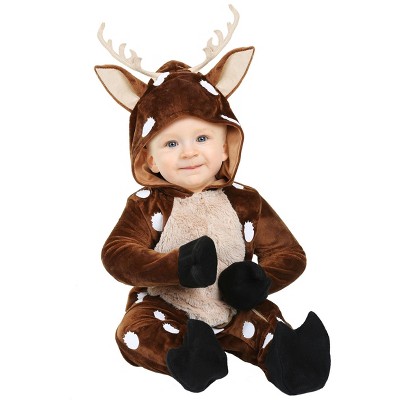 Halloweencostumes.com 9/12mo Baby Deer Costume For Infants, Brown/brown ...