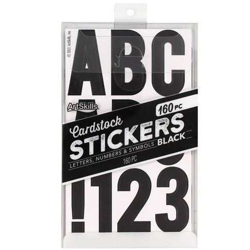 3 inch Tall Vinyl Black Letter Decals