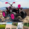 24V 2 Seater Electric ATV, Electric Car for Kids, Four-Wheeled Dirt Quad Car with Powerful Motor - 3 of 4